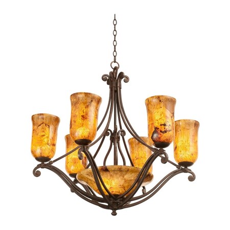 Kalco Somerset 6+2 Light Chandelier 4970TO/PENSH